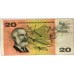 AUSTRALIA 1967 . TWENTY 20 DOLLAR BANKNOTE . COOMBS/RANDALL
